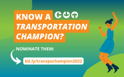Nominate a Transportation Champion for the 2022 Transportation Choices Hall of Fame