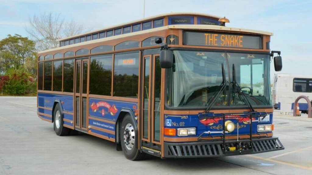 Photo of a bus courtesy of Ben Franklin Transit.