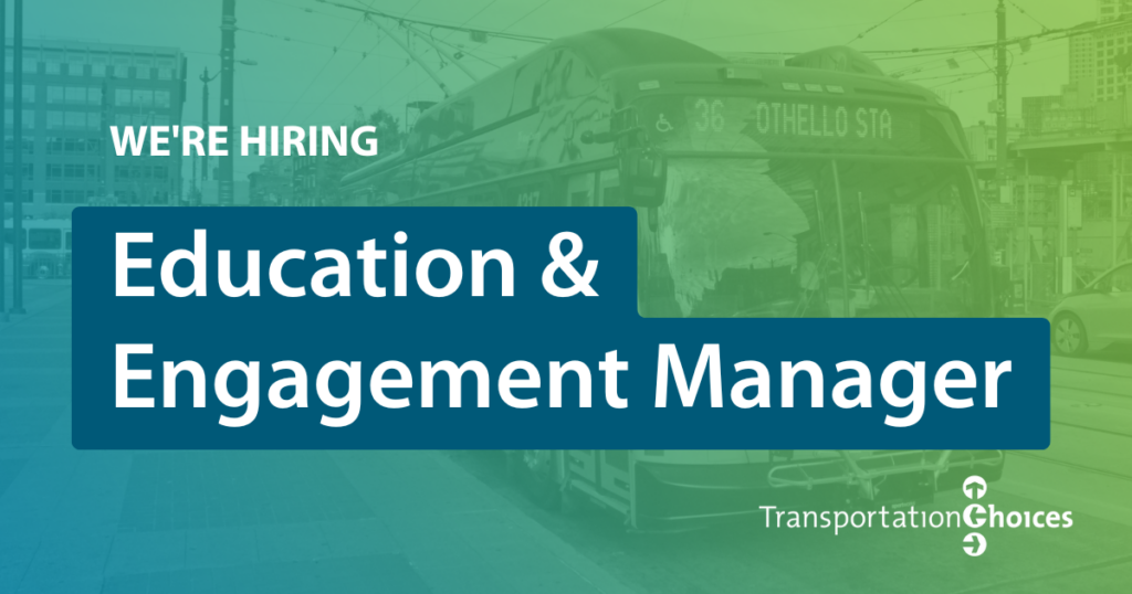 Text says We're Hiring Education and Engagement Manager