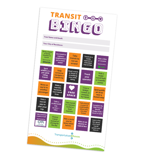 Transit Bingo card