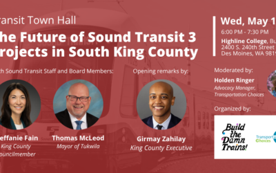 Transit Town Hall: The Future of Sound Transit 3 Projects in South King County