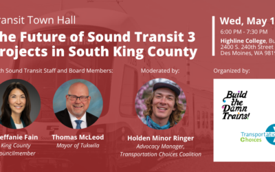 Transit Talk: Delivering on Sound Transit’s Vision on October 20!