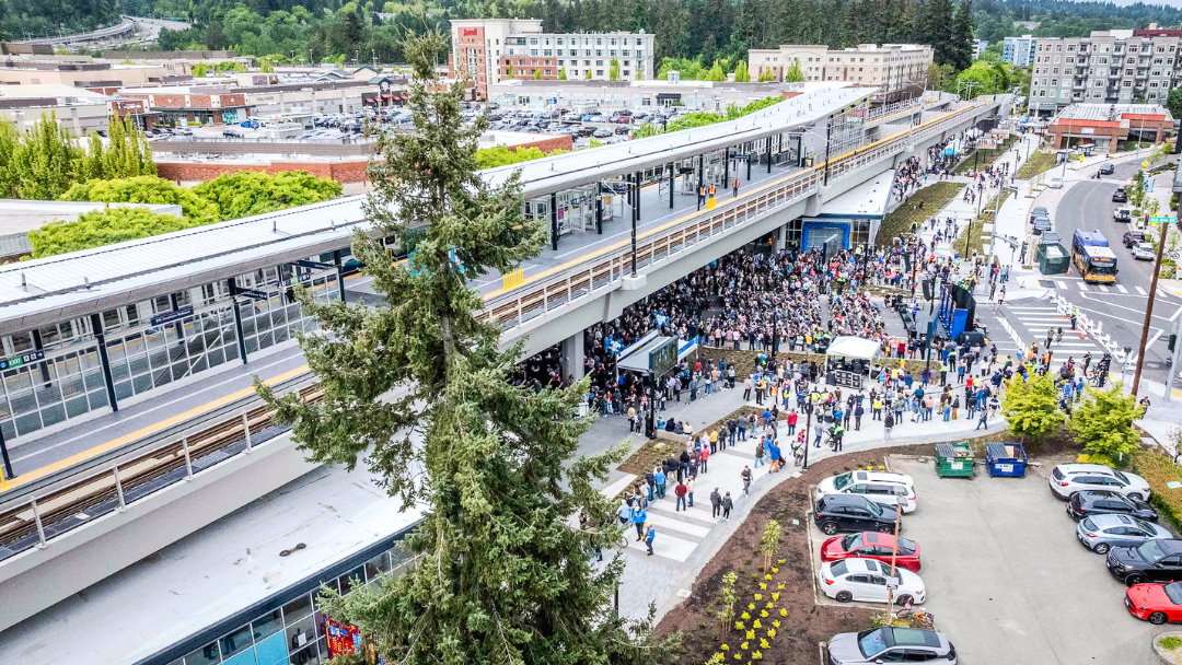 A King Count Metro operator sits behind the wheel of a new G Line bus. 
